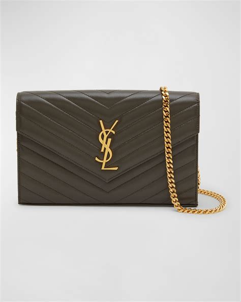 vintage ysl chain|ysl large wallet on chain.